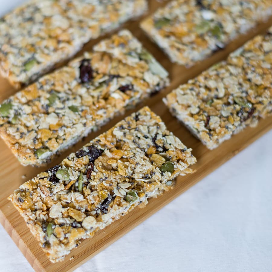 healthy home-made granola bars