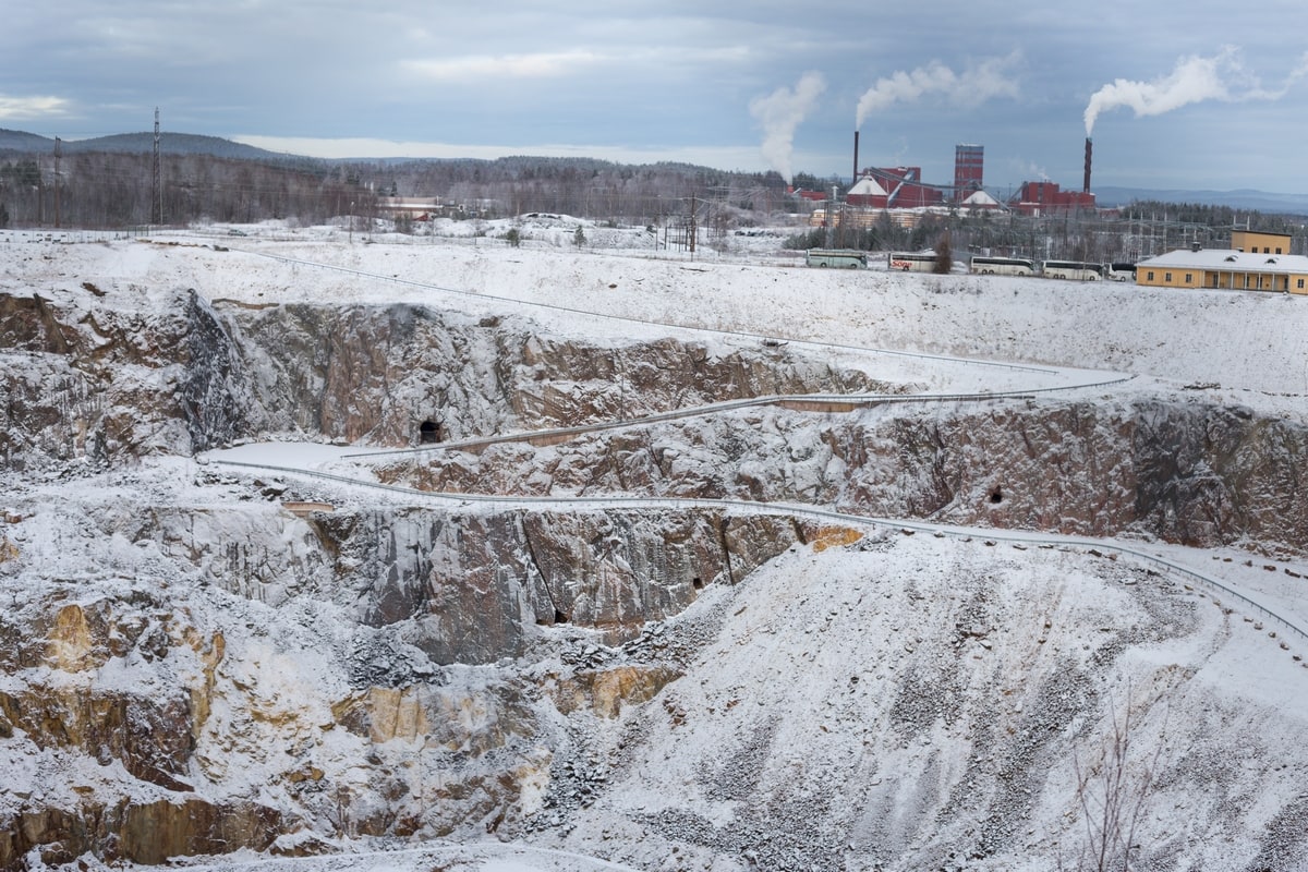 Swedish Christmas Market at the Falun Copper Mine, a World Heritage Site.