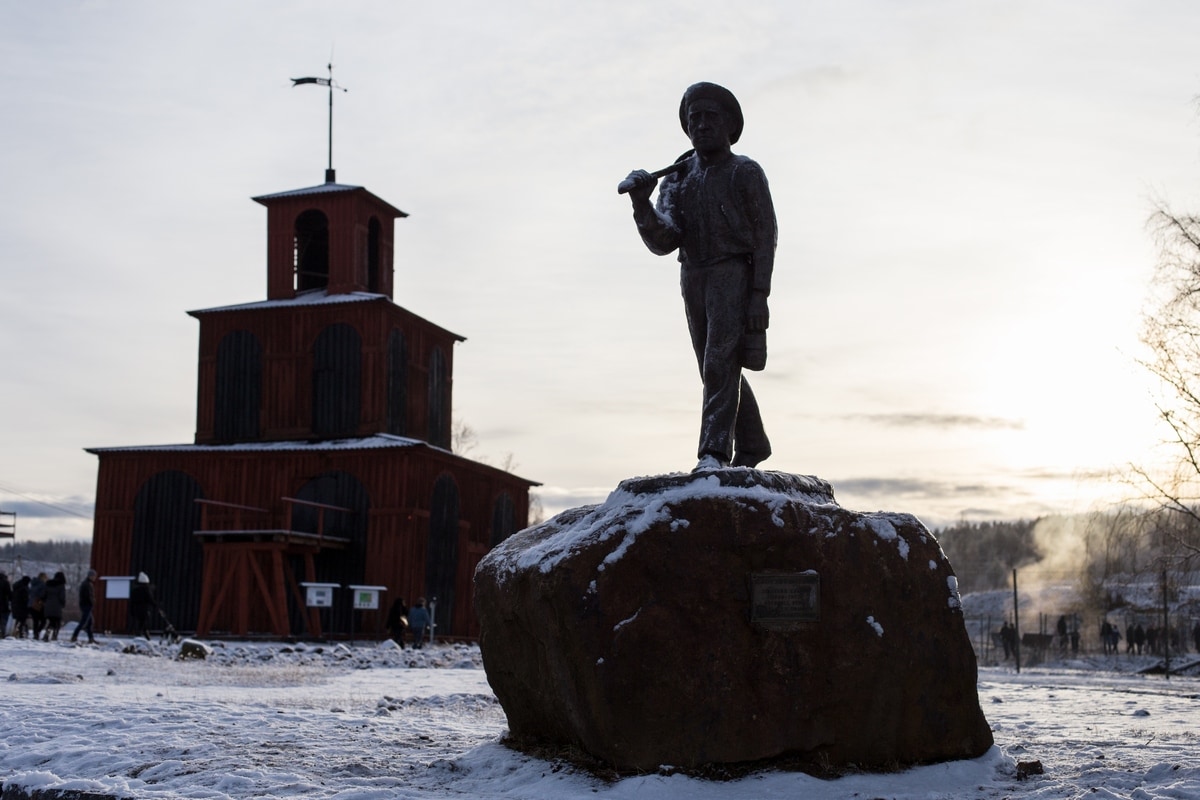 Swedish Christmas Market at the Falun Copper Mine, a World Heritage Site.