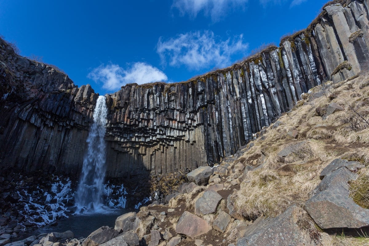 svartifoss waterfall