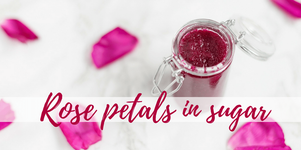 Rose petals in sugar preserve recipe