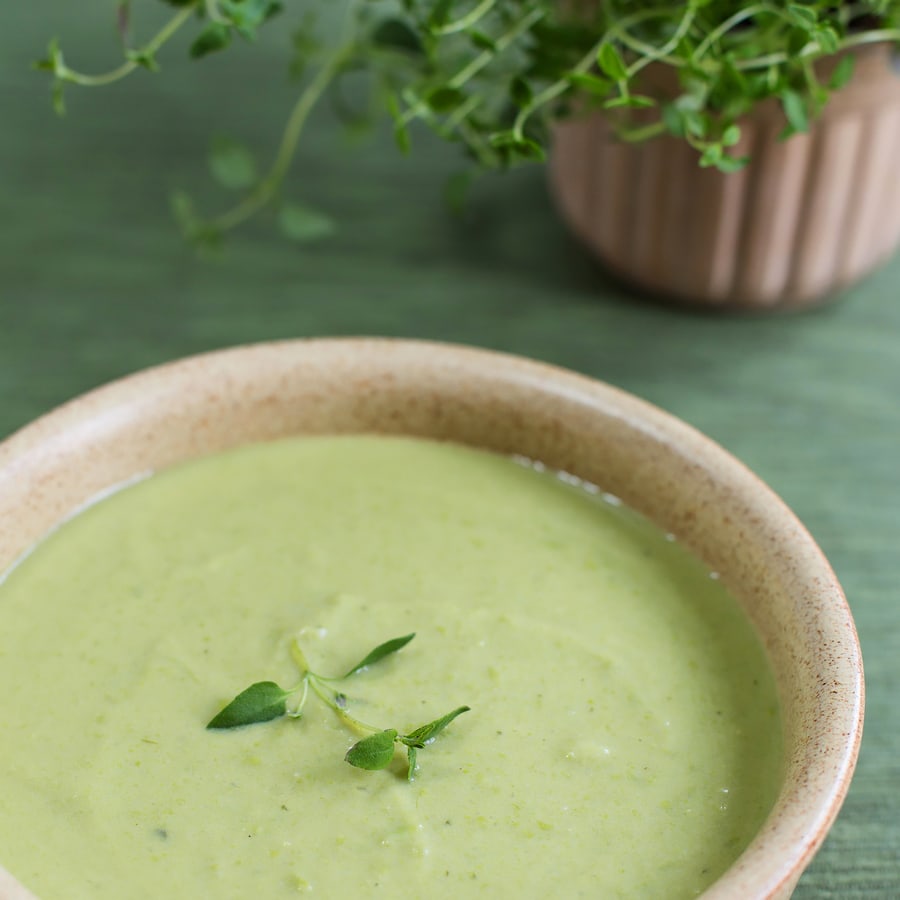 Green pea and ricotta soup recipe