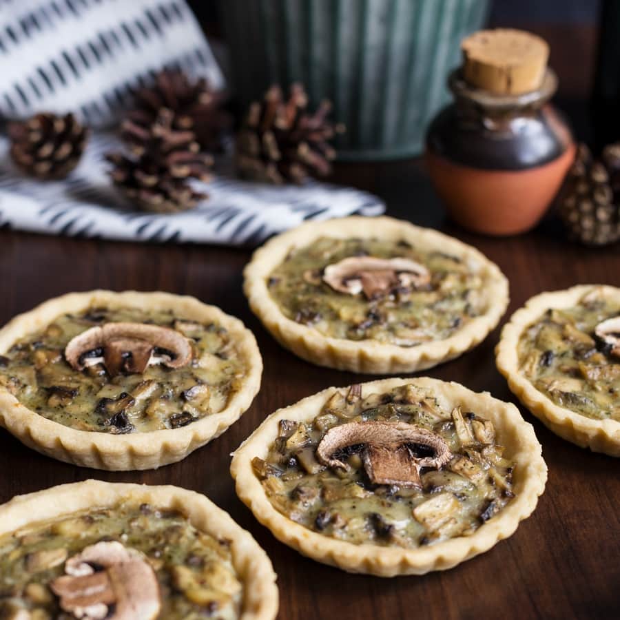 Mini mushroom pies recipe