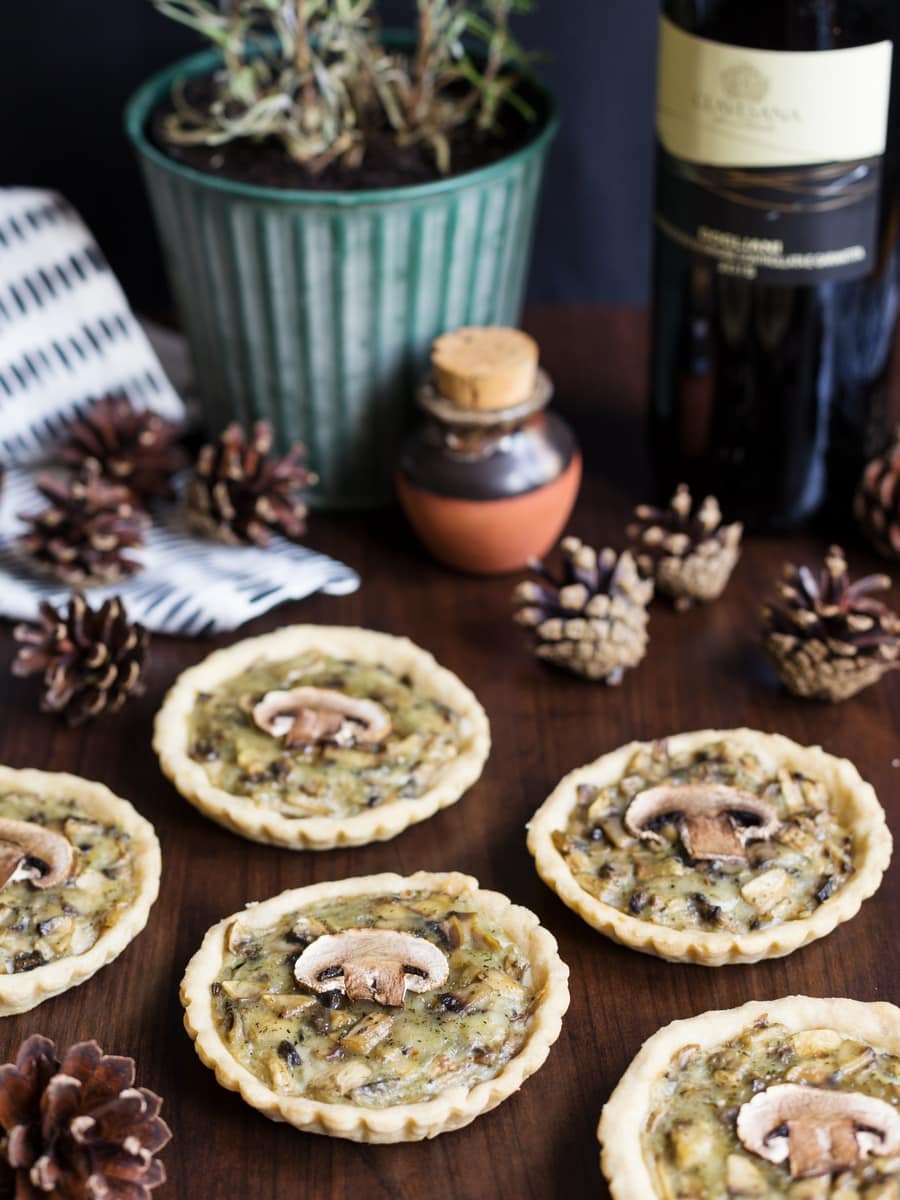 Mini mushroom pies recipe
