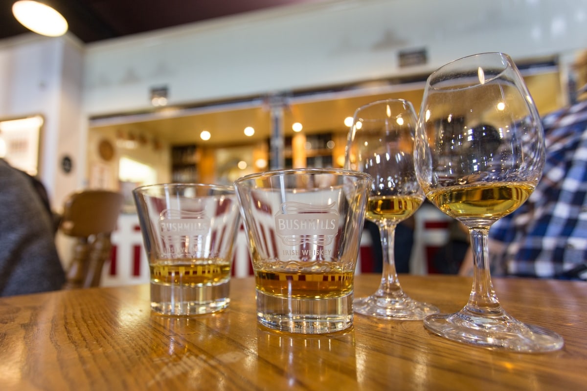 A distillery tour of Ireland. Bushmills.