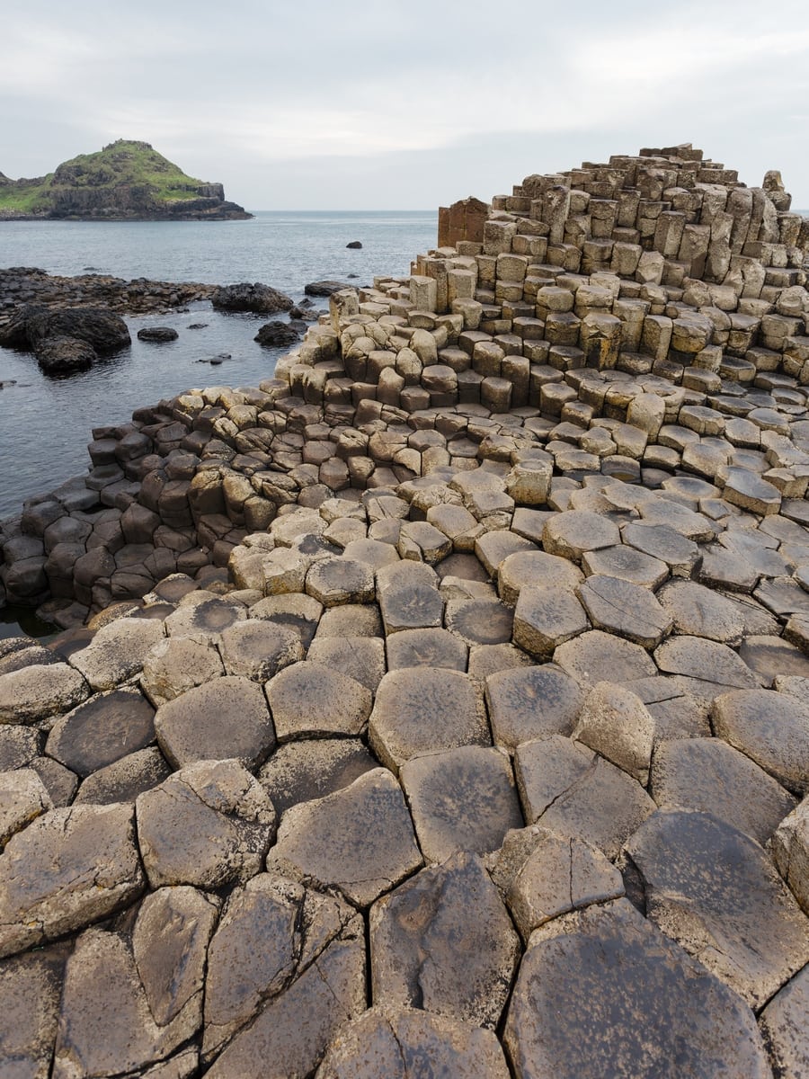 Visiting the Giant's Causeway one autumn morning.