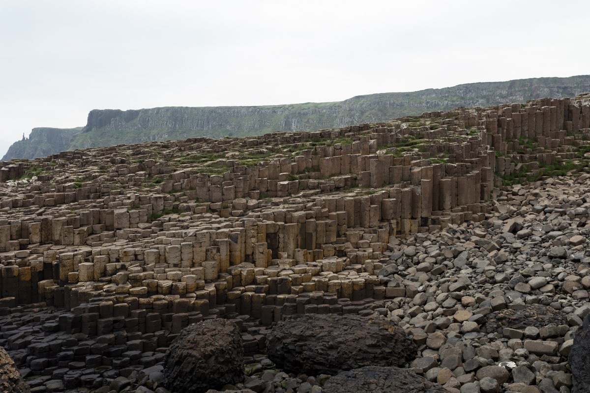 Visiting the Giant's Causeway one autumn morning.