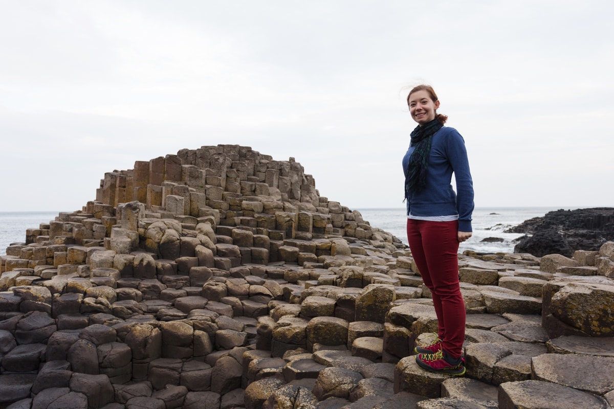 Visiting the Giant's Causeway one autumn morning.