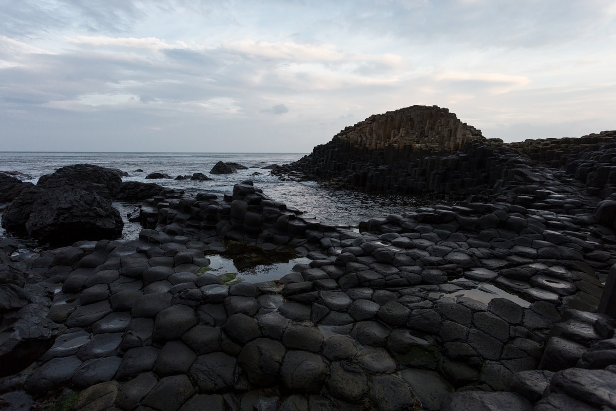 Visiting the Giant's Causeway one autumn morning.