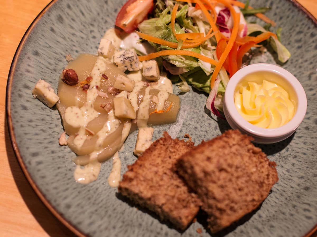 Northern Ireland food. Tartine at the Distillers Arms, Bushmills.
