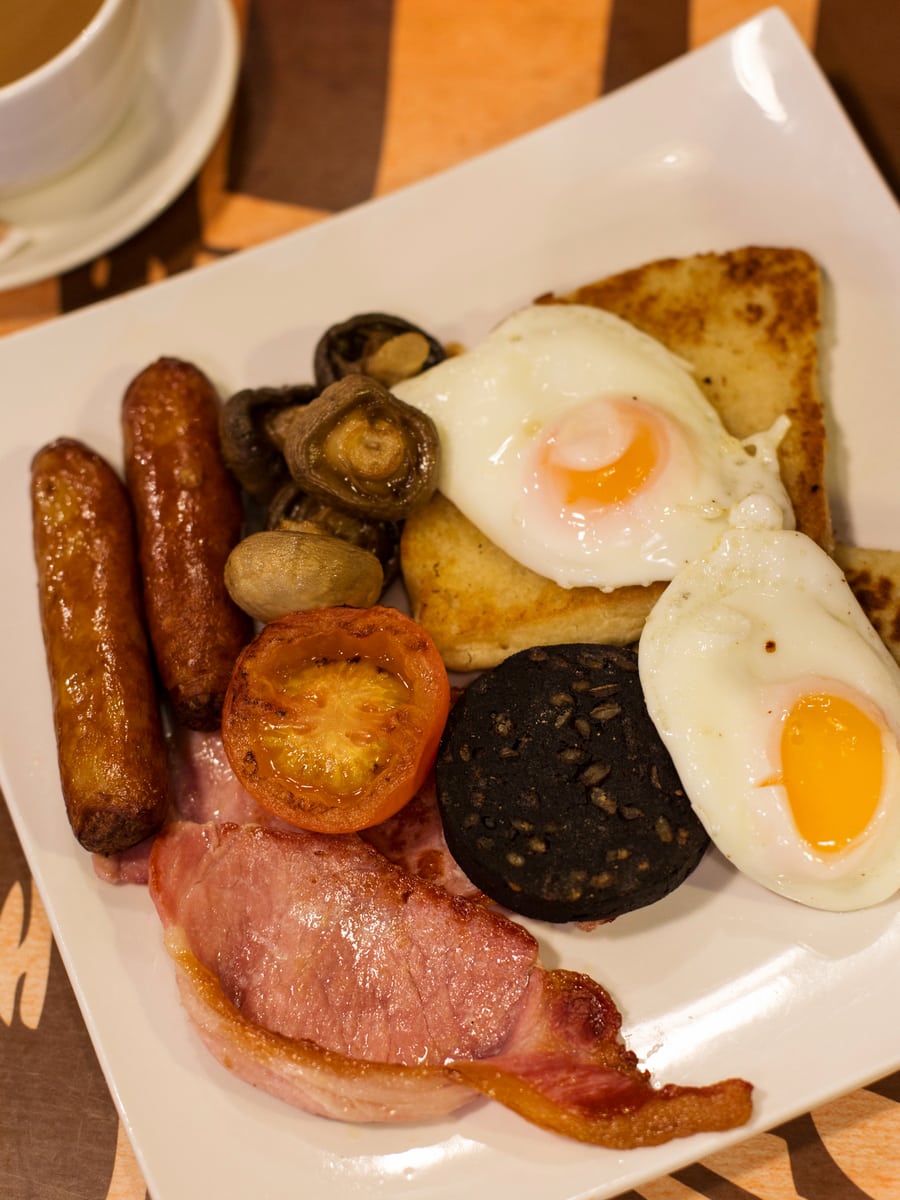 Northern Ireland food. Ulster Fry in Belfast