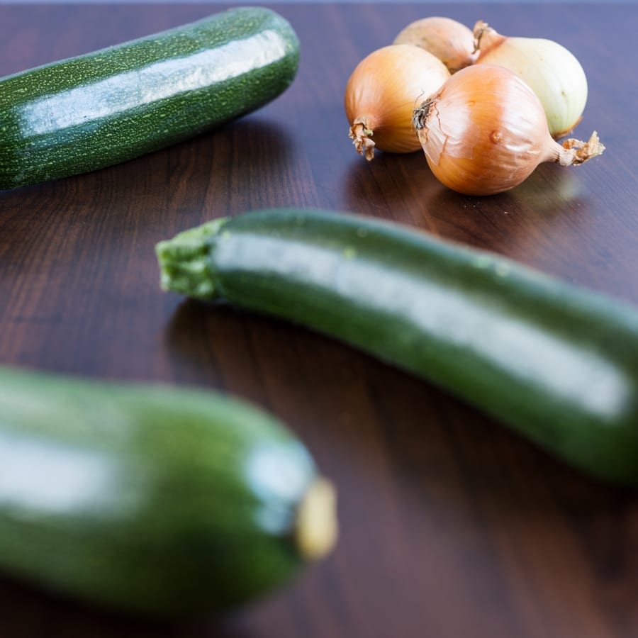 Zoodles: peanut chili zucchini noodles