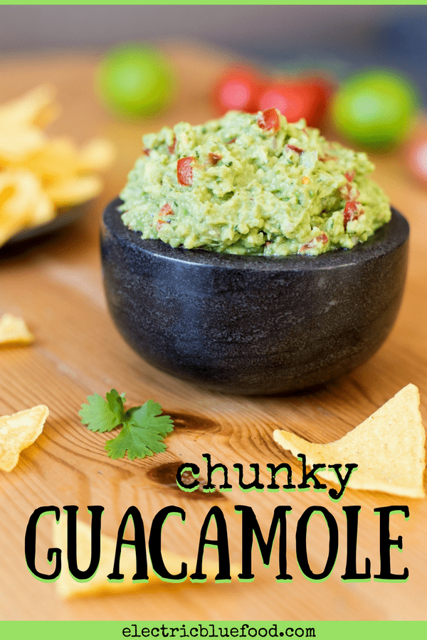 Chunky guacamole - more than just a dip! This version is chunky and full of flavour.