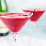 A refreshing combination of alcohol and frozen berries, raspberry Prosecco slushie is my favourite cocktail for the summer.
