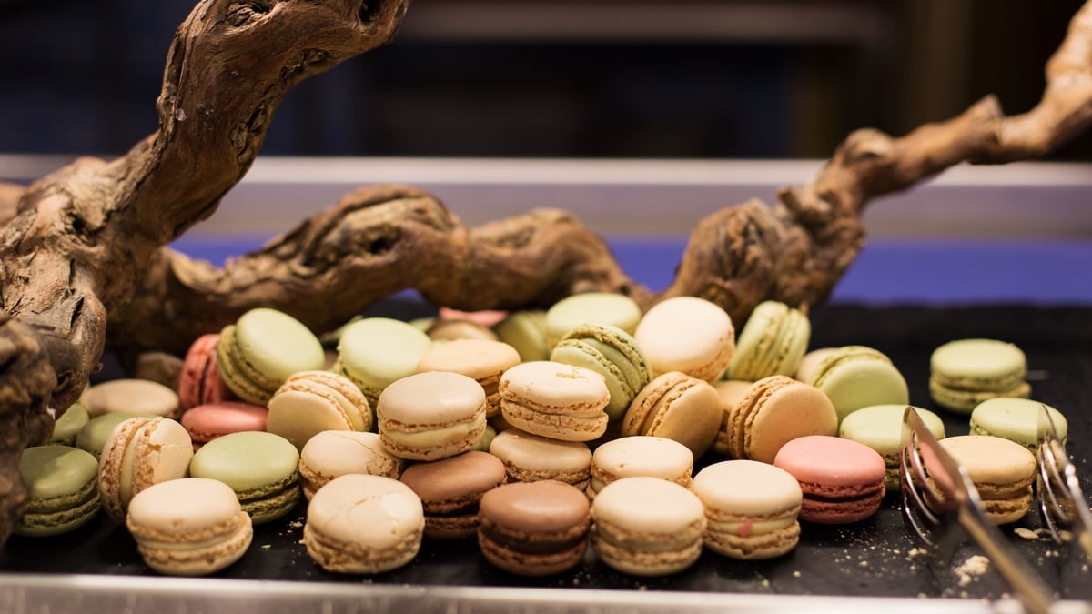 Macarons at the Buffet on Viking Cinderella