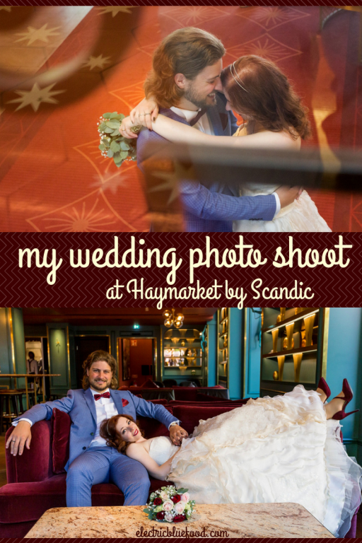 My wedding photo shoot at the beautiful hotel Haymarket by Scandic in Stockholm. We took our wedding pictures in the lobby and at the bar Americain. Haymarket is a wonderful location for wedding photography in Stockholm.