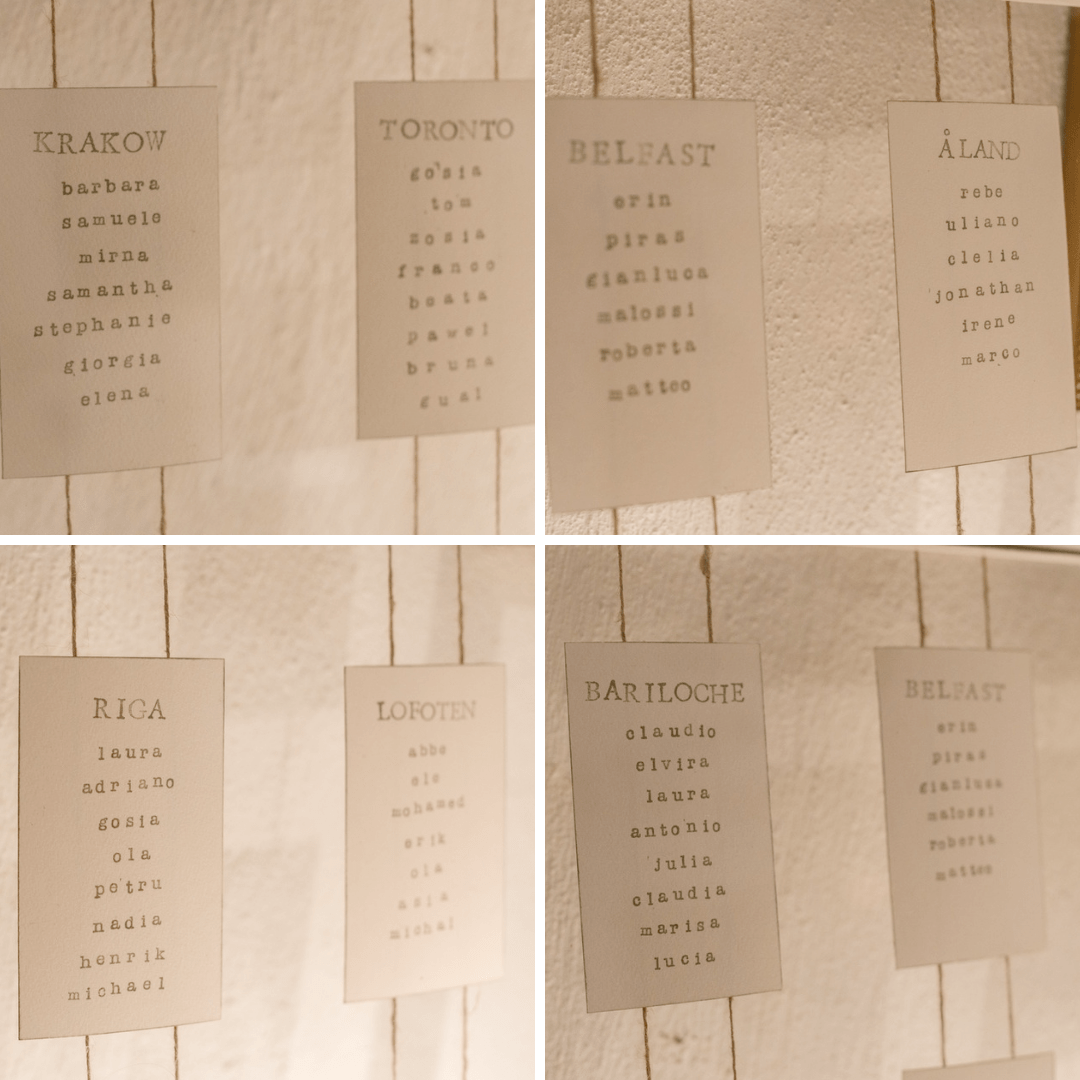 Seating chart made from an old window. My wedding reception food and decorations.