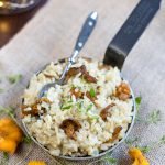 Creamy chanterelle risotto