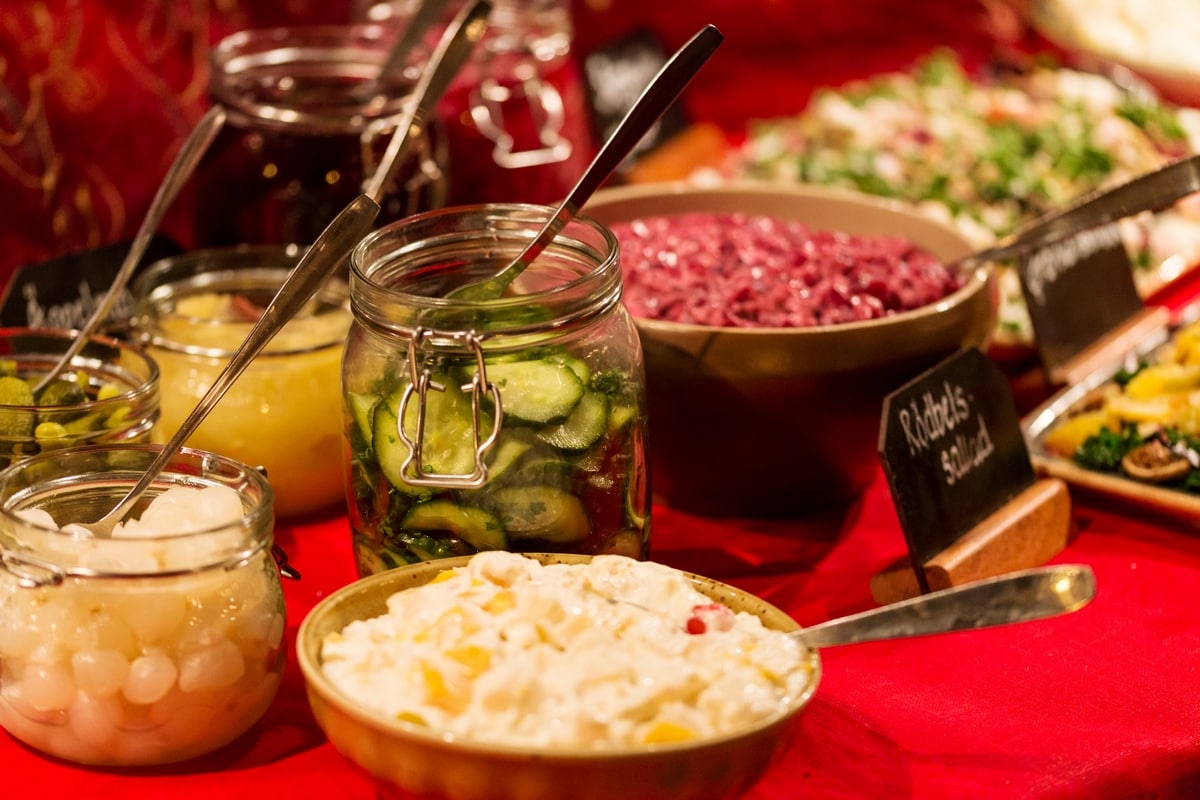 julbord food romme alpin