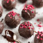 Raspberry chocolate balls