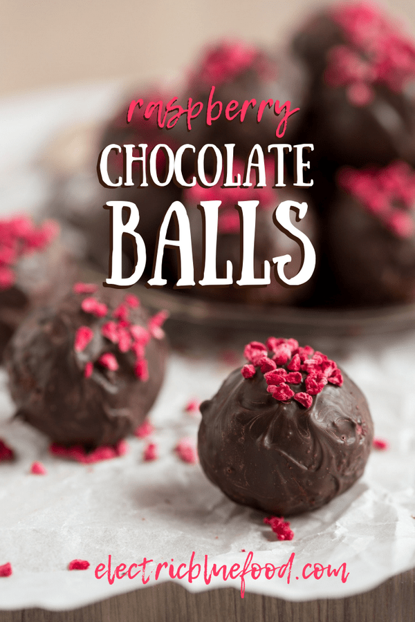Raspberry chocolate balls