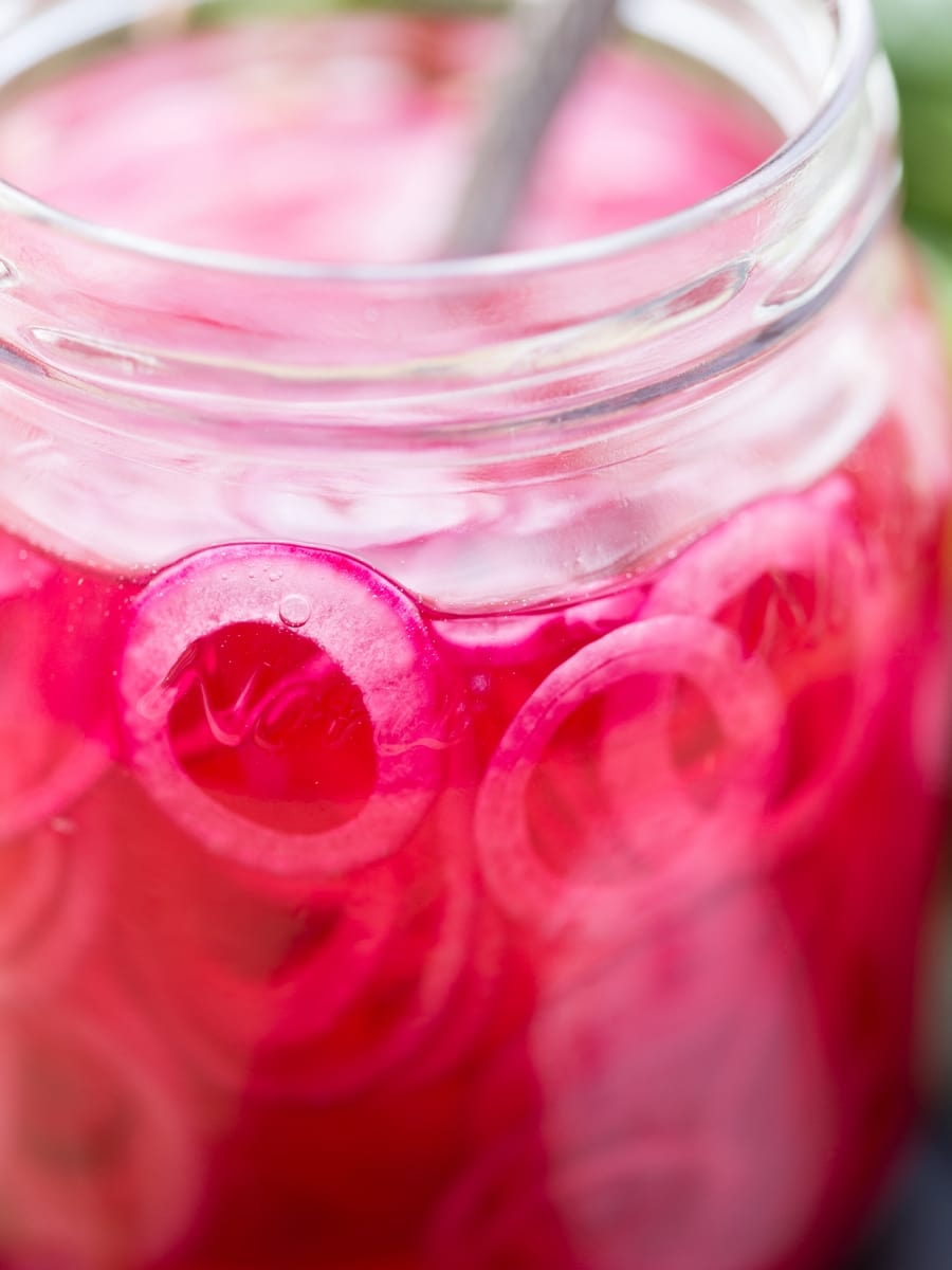 pickled red onion