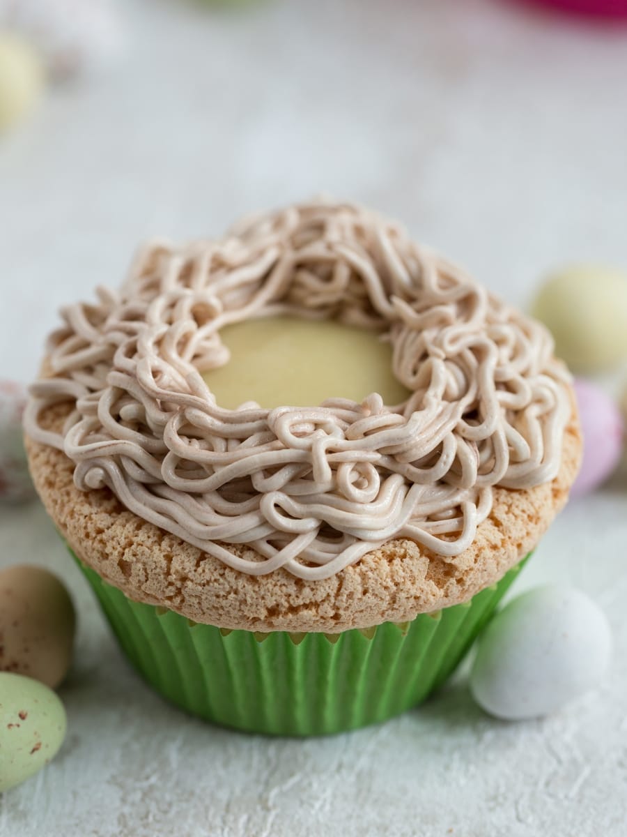 Empty nest cupcakes without eggs