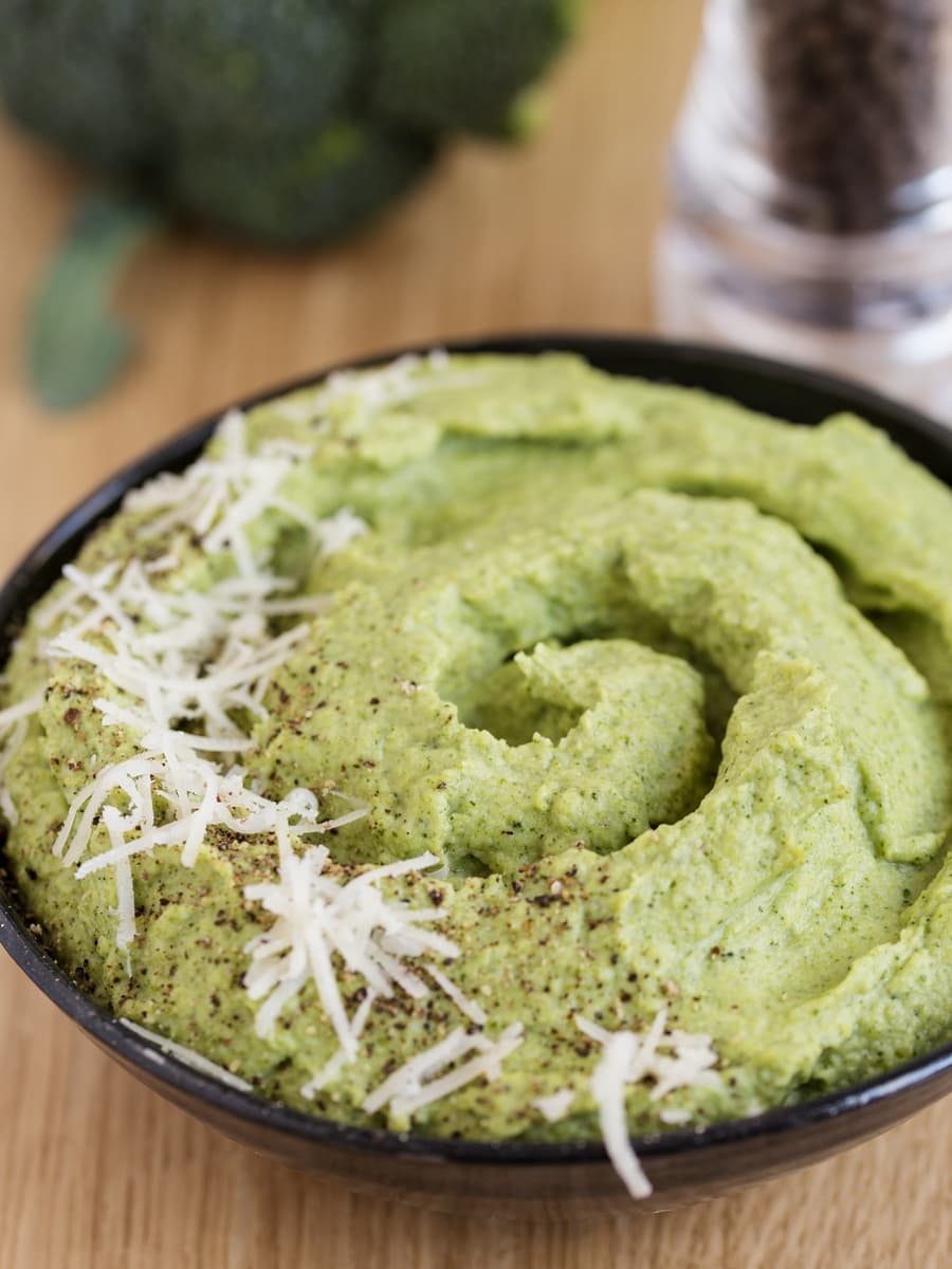 Broccoli puree with parmigiano
