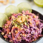 Thai red cabbage slaw