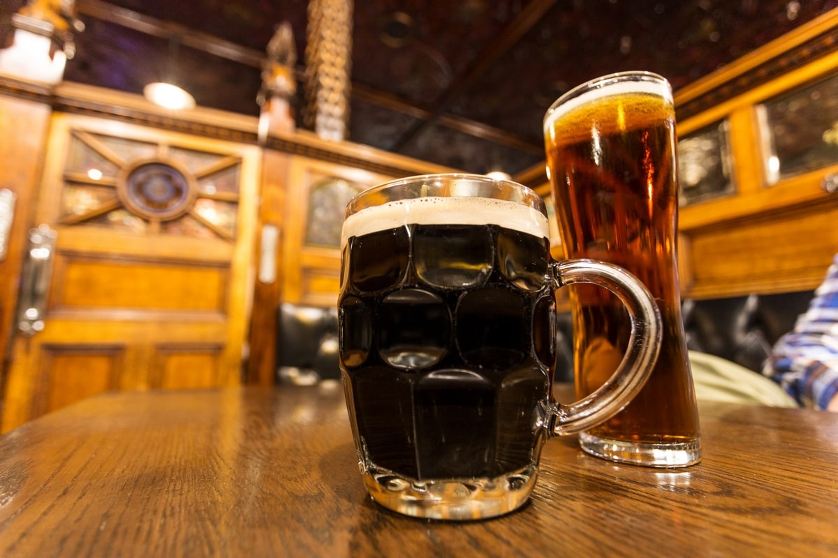 Beer at the Crown Liquor Saloon Belfast
