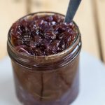 A jar of caramelized onion relish.