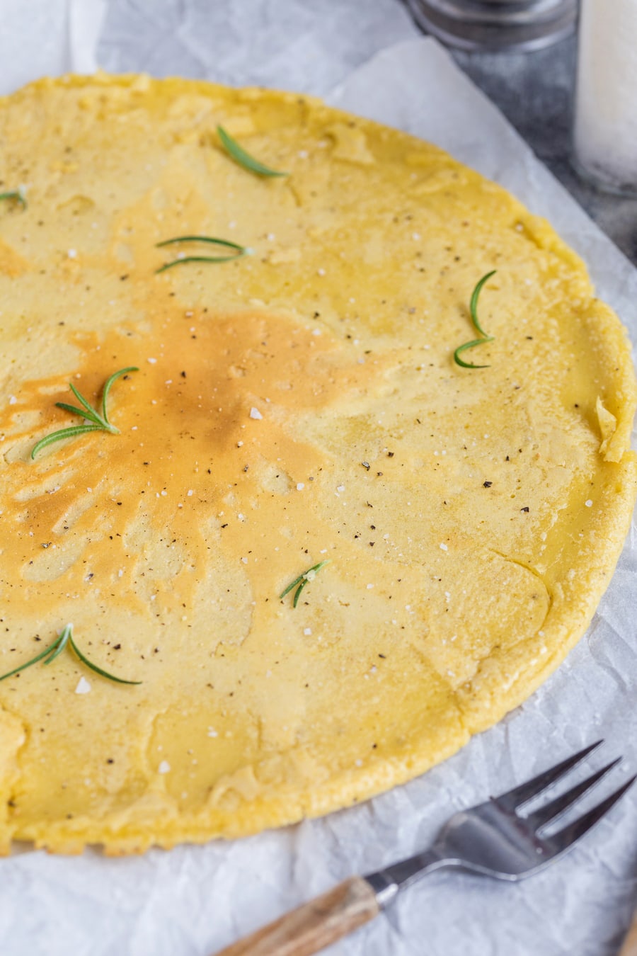 farinata: round chickpea pancake