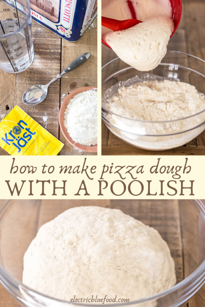 Poolish pizza dough. Howto make pizza dough with poolish pre-ferment.