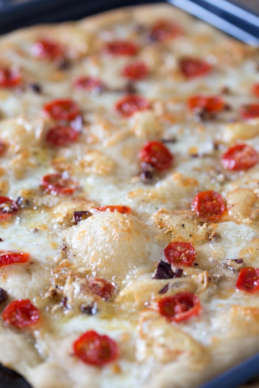 Pizza made with poolish.