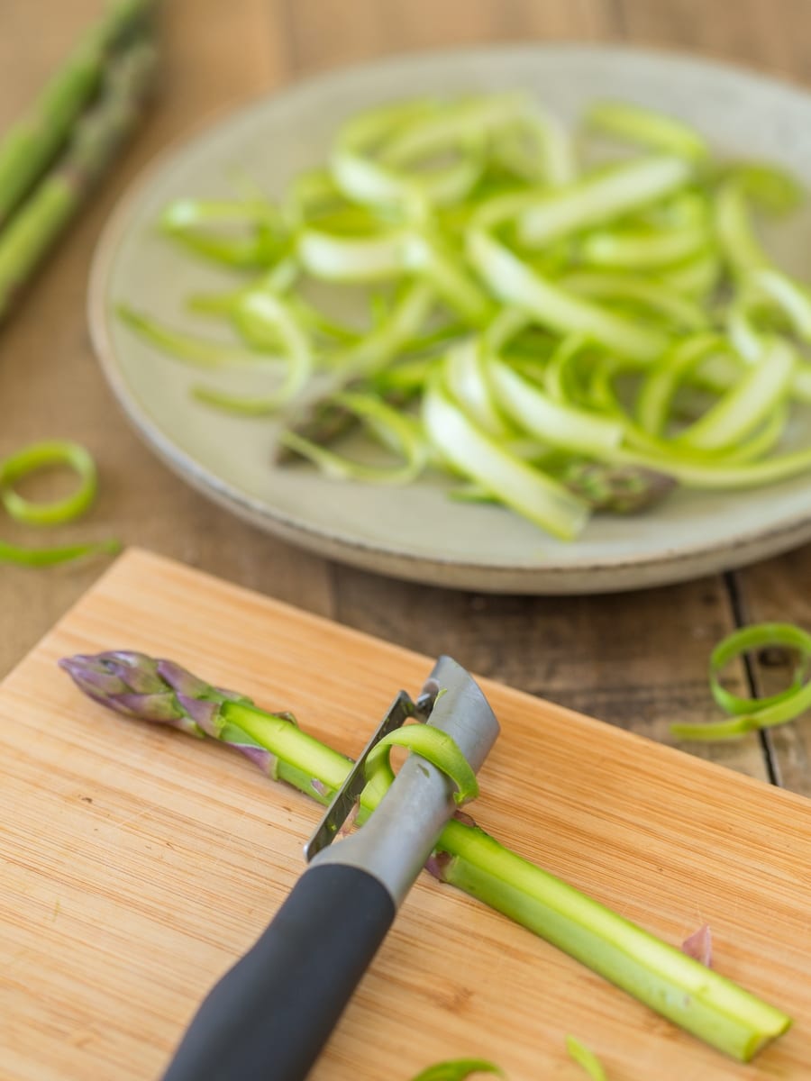 Shaved asparagus.