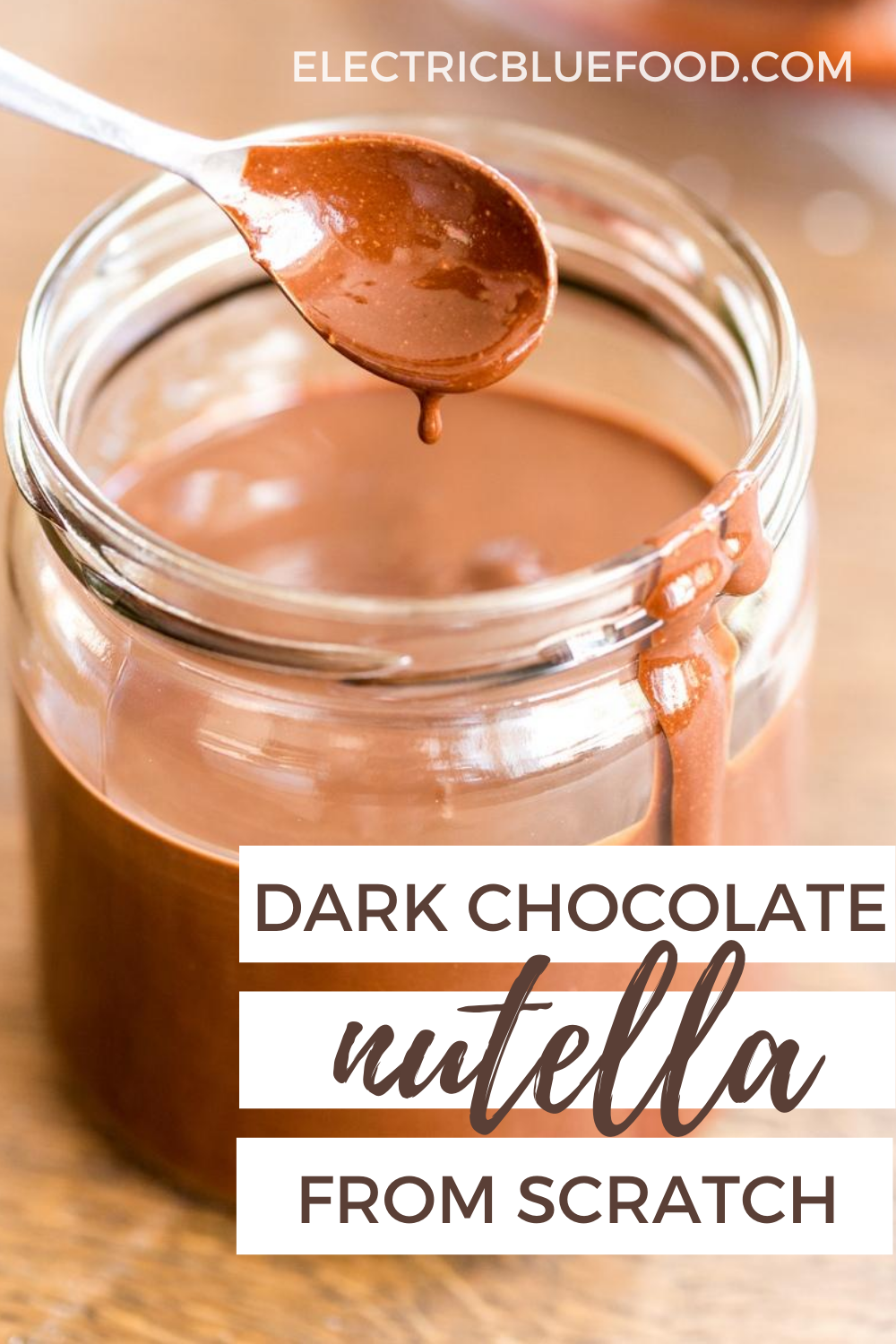 Homemade dark chocolate nutella is a hazelnut spread made with dark chocolate chips and whole hazelnut in your home food processor. Indulge in this delicious treat made entirely from scratch, with less sugar than the commercial product.
