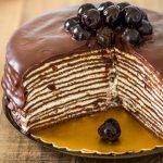Black forest crepe cake.
