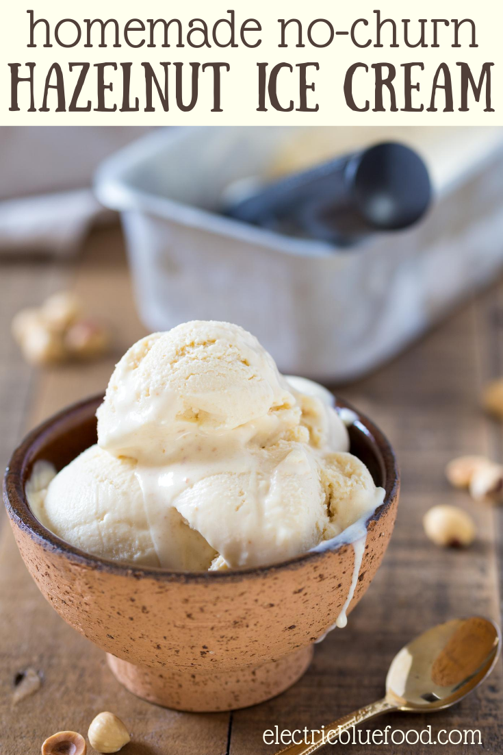 Delicious homemade hazelnut ice cream made with only 3 ingredients. No-churn hazelnut ice cream is easy to make and requires no ice cream machine! Try one of the finest gelato flavours you can find in Italy at home!