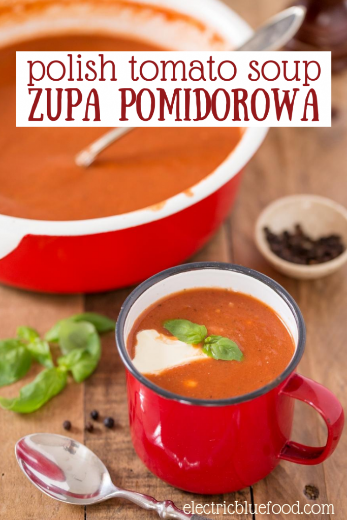 Zupa pomidorowa is a delightful Polish tomato soup. Despite being a single-vegetable soup, pomidorowa will surprise you with its complex and nuanced sweet and sour flavour. Made with canned tomatoes, you can enjoy this delicious Polish soup any time of the year.