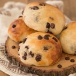 Norwegian chocolate chip rolls with cardamom.