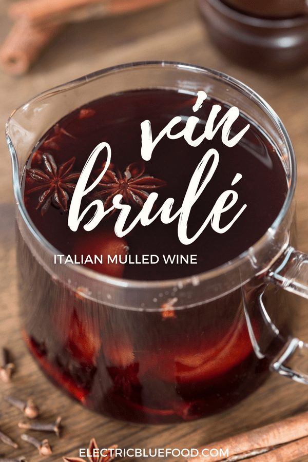 Italian mulled wine vin brulé is a Chrismtas hot drink made with red wine, spices and orange juice. Served hot, it is the classic Christmas market drink, or a pleasant hot beverage to enjoy on a cold winter day.