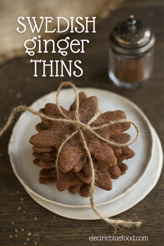 Crispy Swedish ginger thins - the Ikea cookies - are a traditional Christmas cookie in Sweden. They are easy to make and have a pretty long shelf-life if stored correctly. They are the perfect homemade Christmas gift as they are delicious cookies that double as cute Christmas tree ornaments!