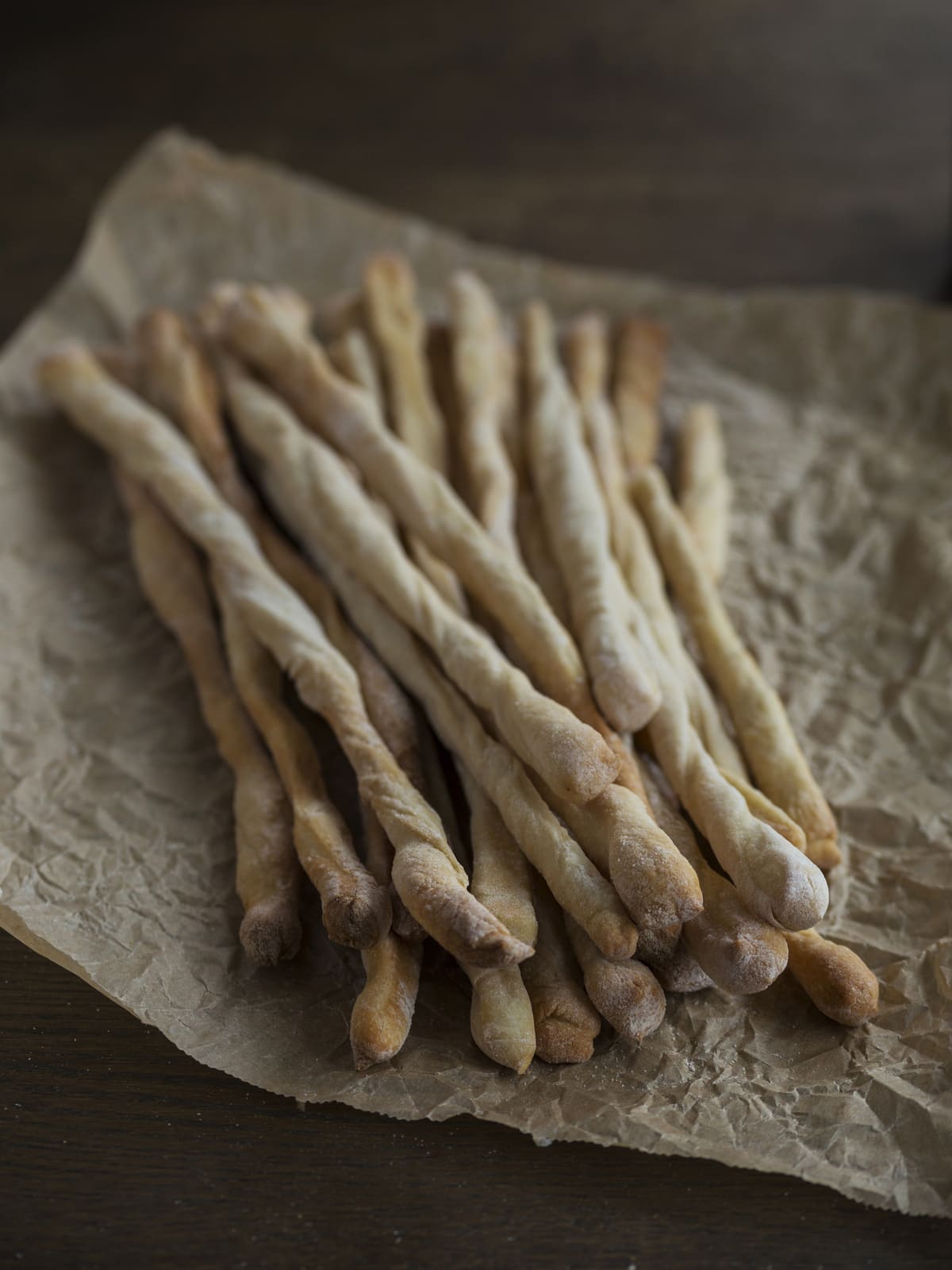 Sourdough breadsticks with lard.