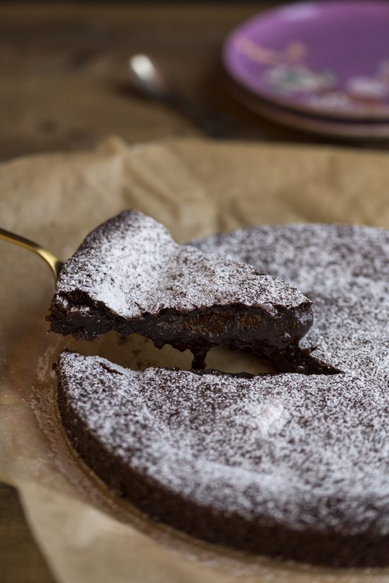 Swedish gooey cake kladdkaka.
