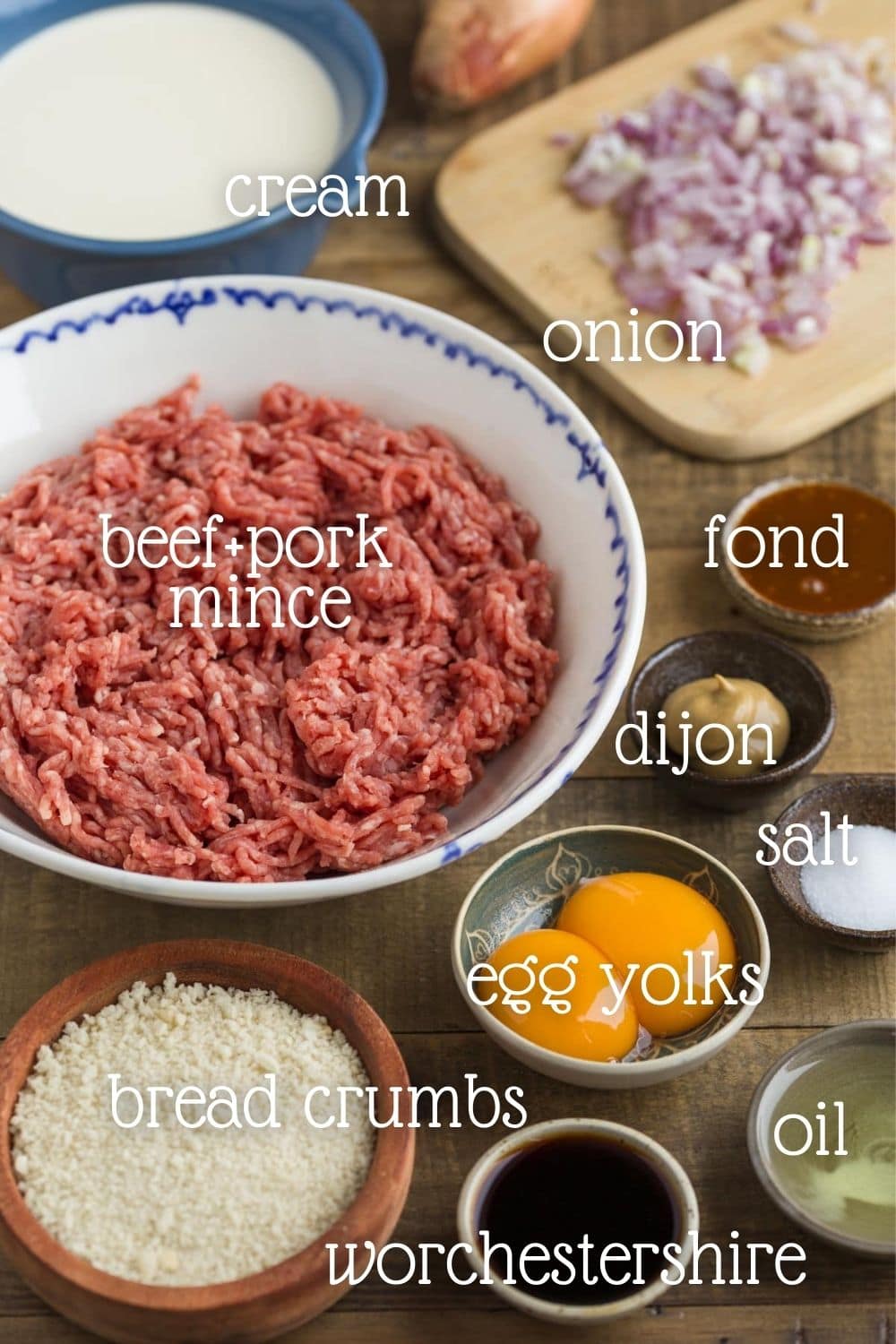 The ingredients needed for the recipe.