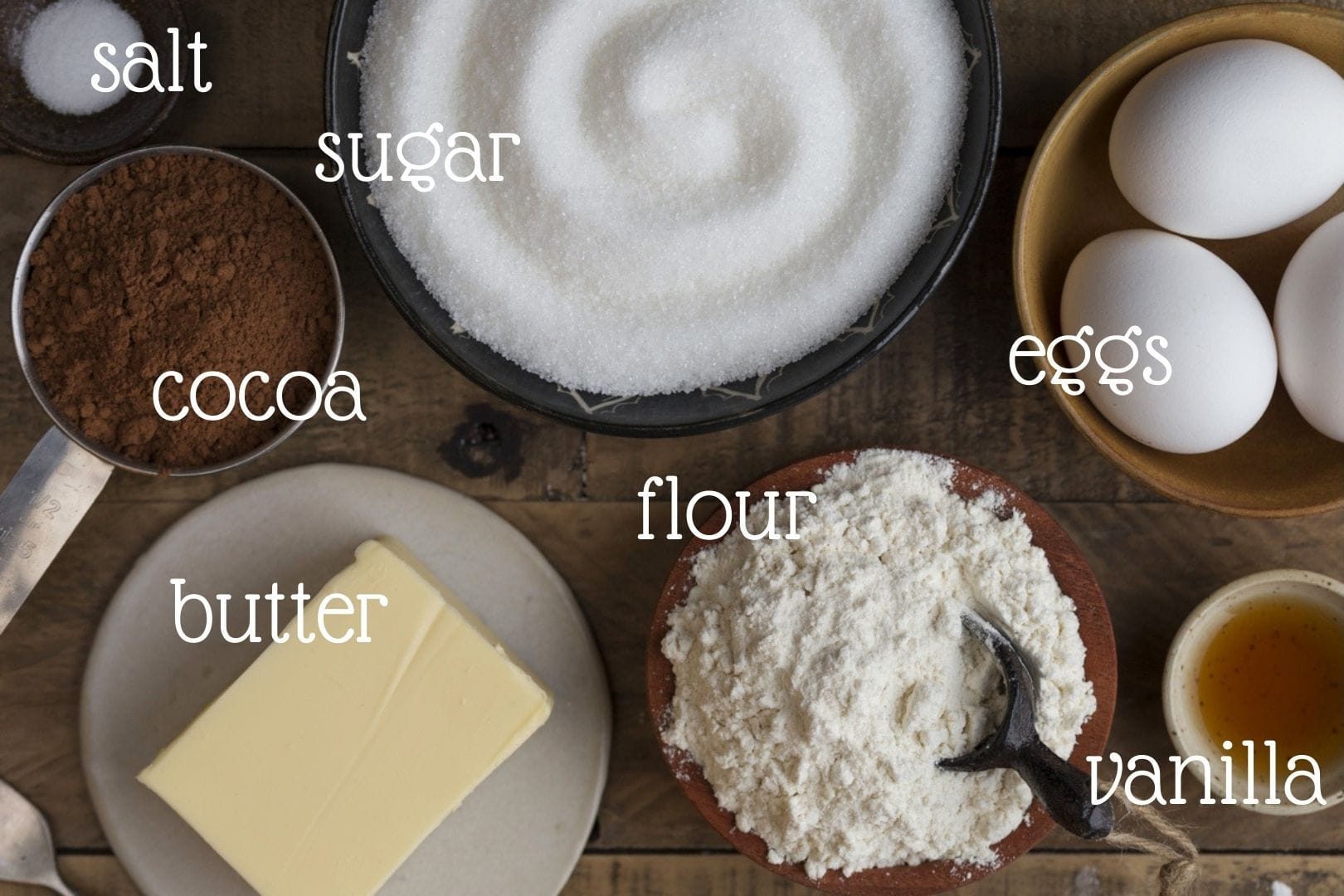  ingredients needed to make kladdkaka.