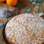 Italian-style carrot cake with almonds and orange zest.