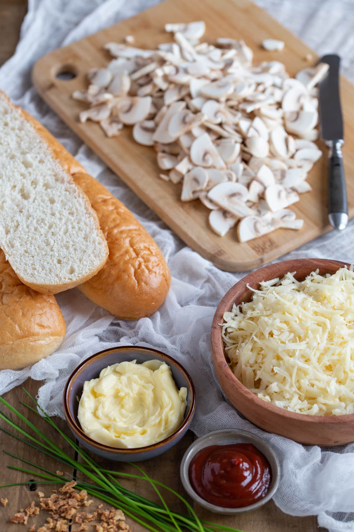 Ingredients needed for the recipe.