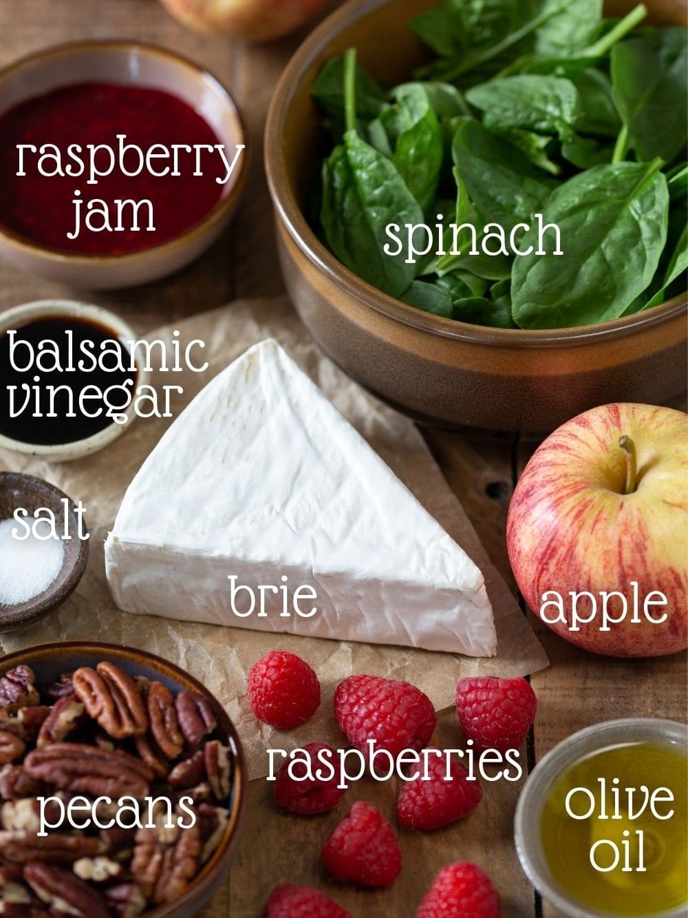 The ingredients needed for this salad.