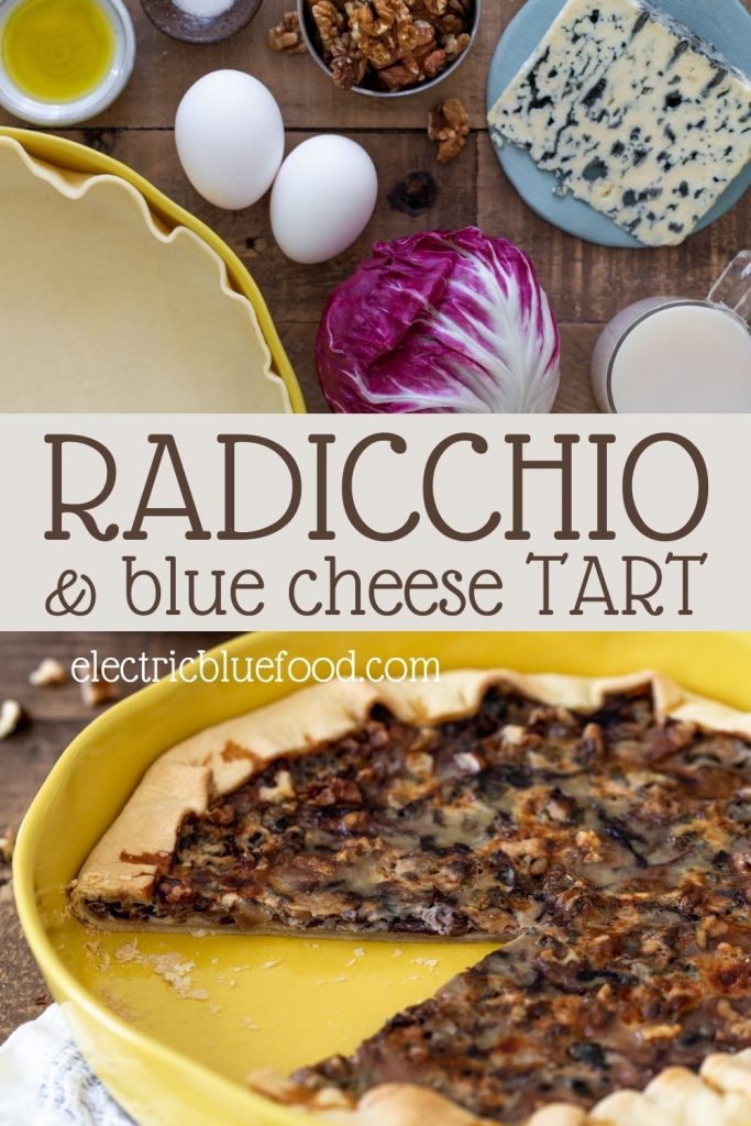 A homemade quiche with Italian chickory and blue cheese. Make this radicchio tart as a starter or main, you'll love its complex flavour.